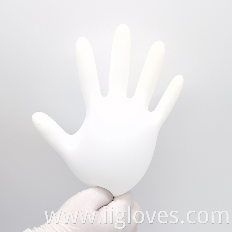 Household Safety Protective Working White Color High Quality Nitrile Gloves